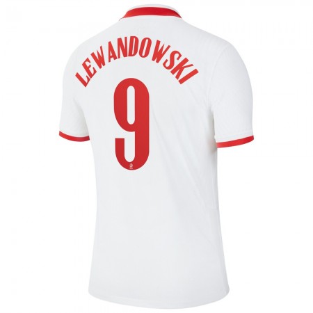 Billiga Fotbollströjor Polen Robert Lewandowski 9 Hemma tröja EM 2020 Kortärmad